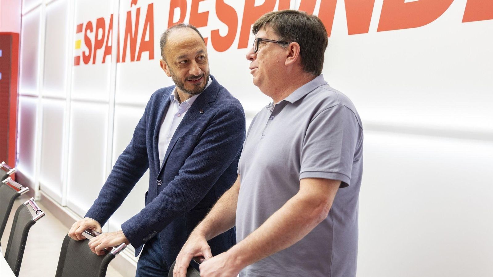 Salazar (dreta) en una imatge presa el passat mes de maig Salazar (dreta), en una imatge presa el passat mes de maig