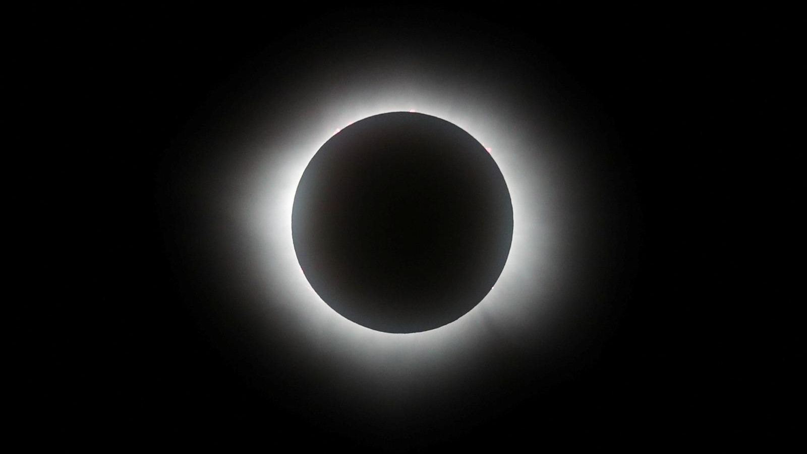 Imatge del eclipsi vist des de Mazatlan, Mèxic, el 8 d'abril del 2024