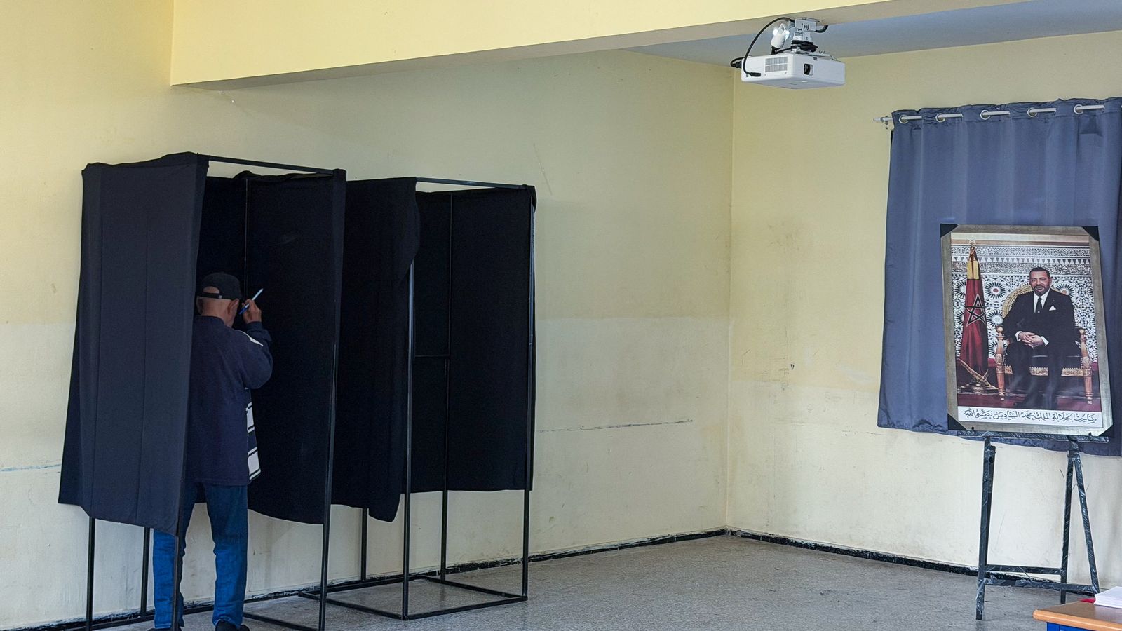 Un col·legi electoral al Marroc durant els comicis de dimecres 23 de setembre