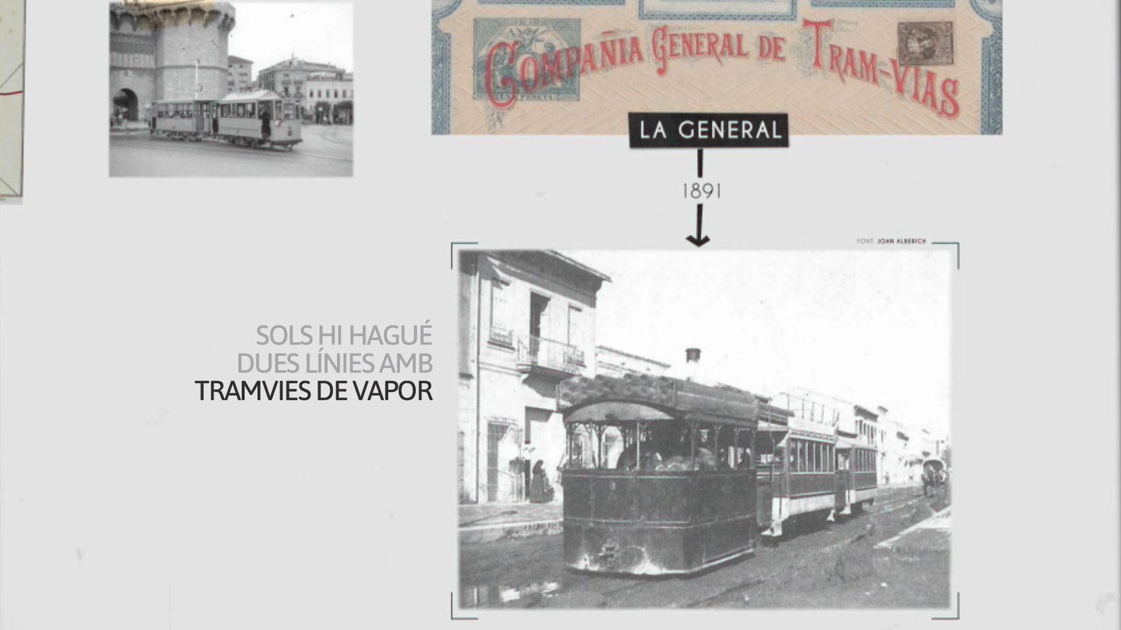 La General va implantar el primer tramvia de vapor