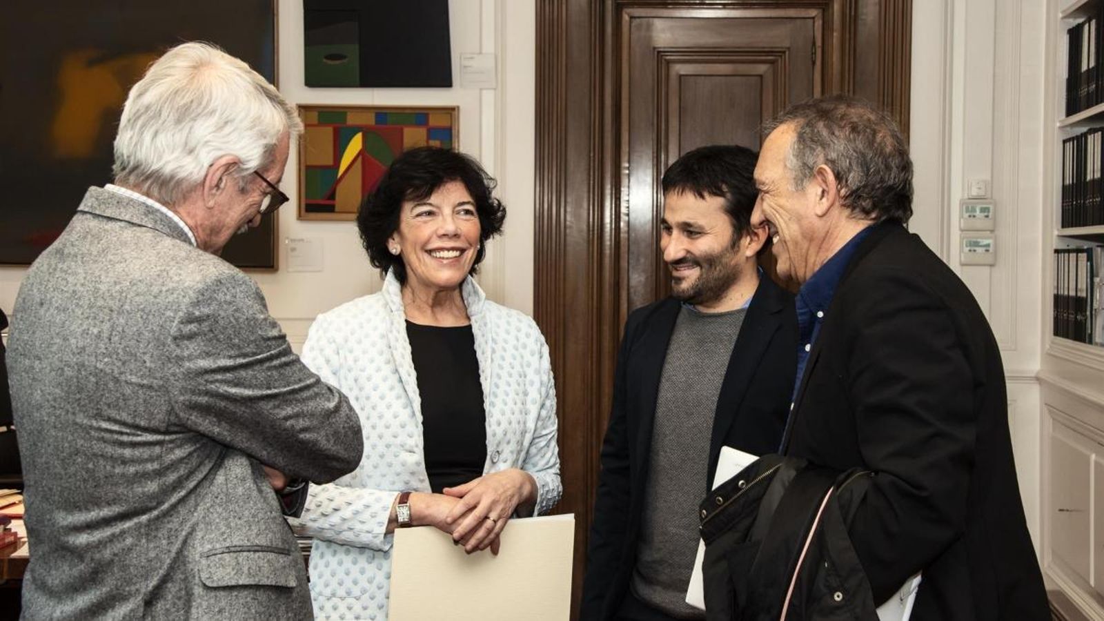 Imatge de la reunió entre el conseller d'Educació i Cultura, Vicent Marzà, i la ministra, Isabel Celaá