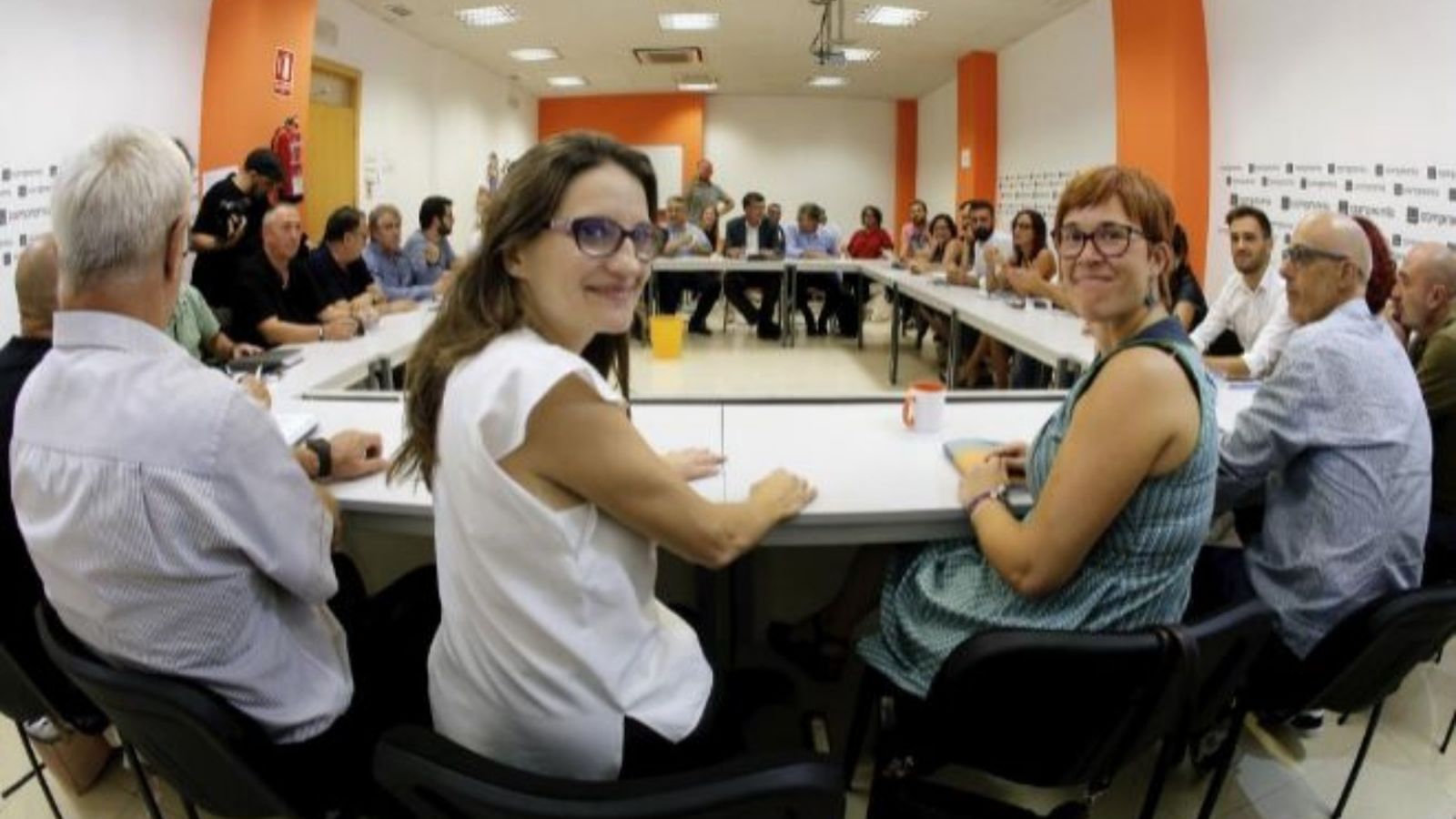 Les dos portaveus de Compromís, Mónica Oltra i Àgueda Micó