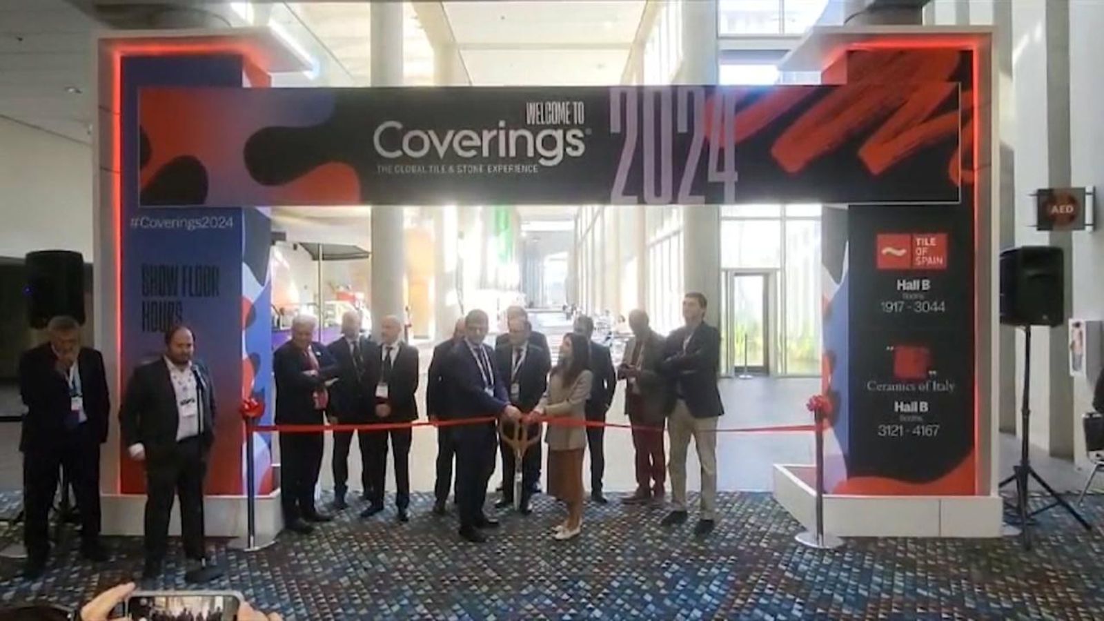 Inauguració de la fira Coverings'24