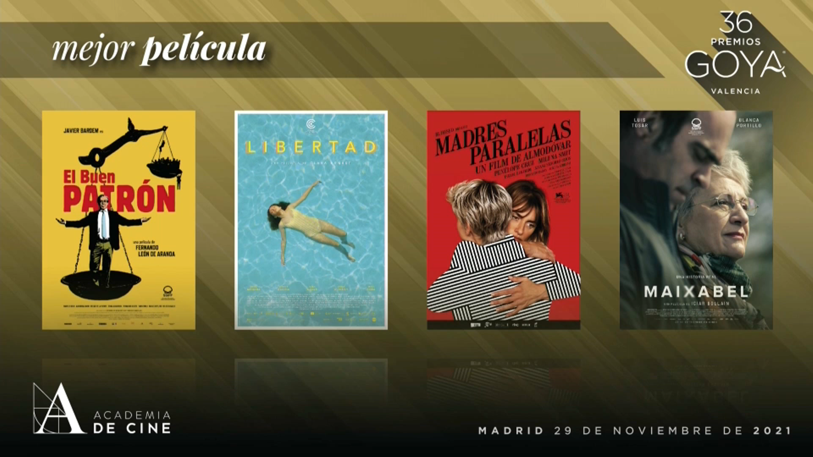 Candidates al Goya a la millor pel·lícula
