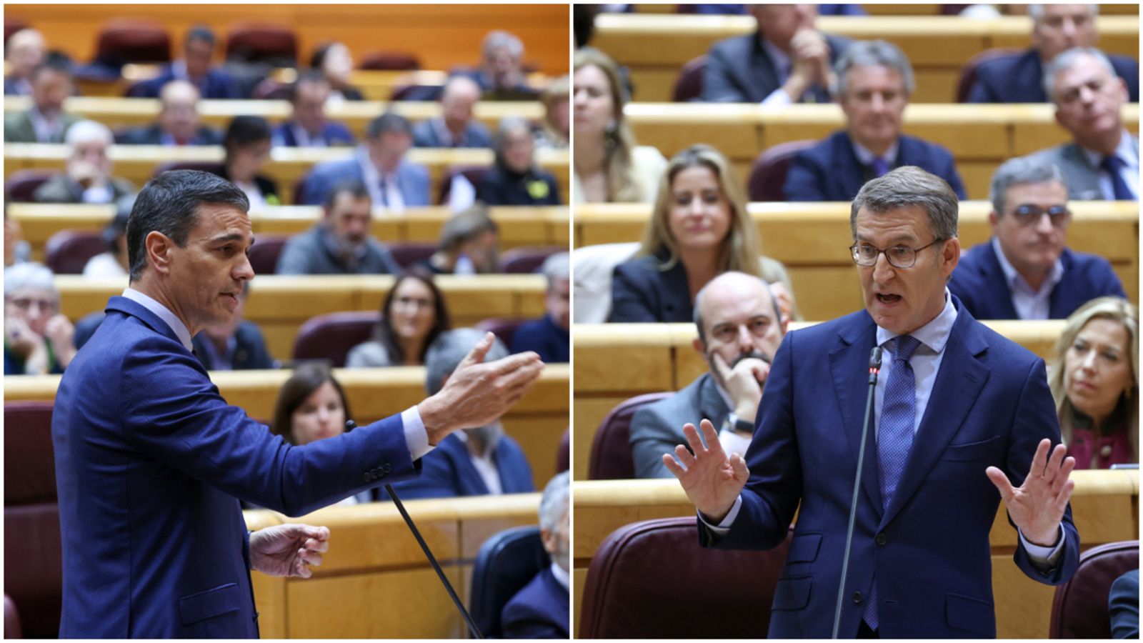 Sánchez acusa Feijóo d’emmudir el parlament
