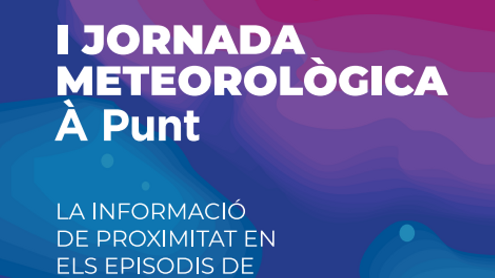 Cartell de la jornada meteorològica