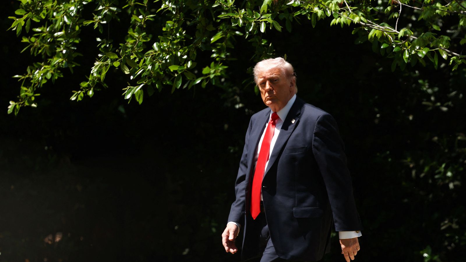Trump, este divendres als jardins de la Casa Blanca