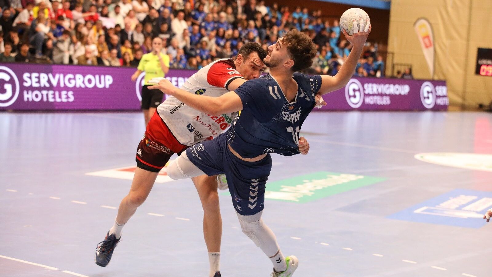 Juan Carlos Sempere, en una acció ofensiva