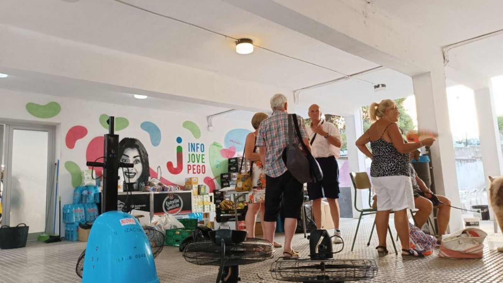 Persones desallotjades acollides a Pego / Imatge Ajuntament de Pego