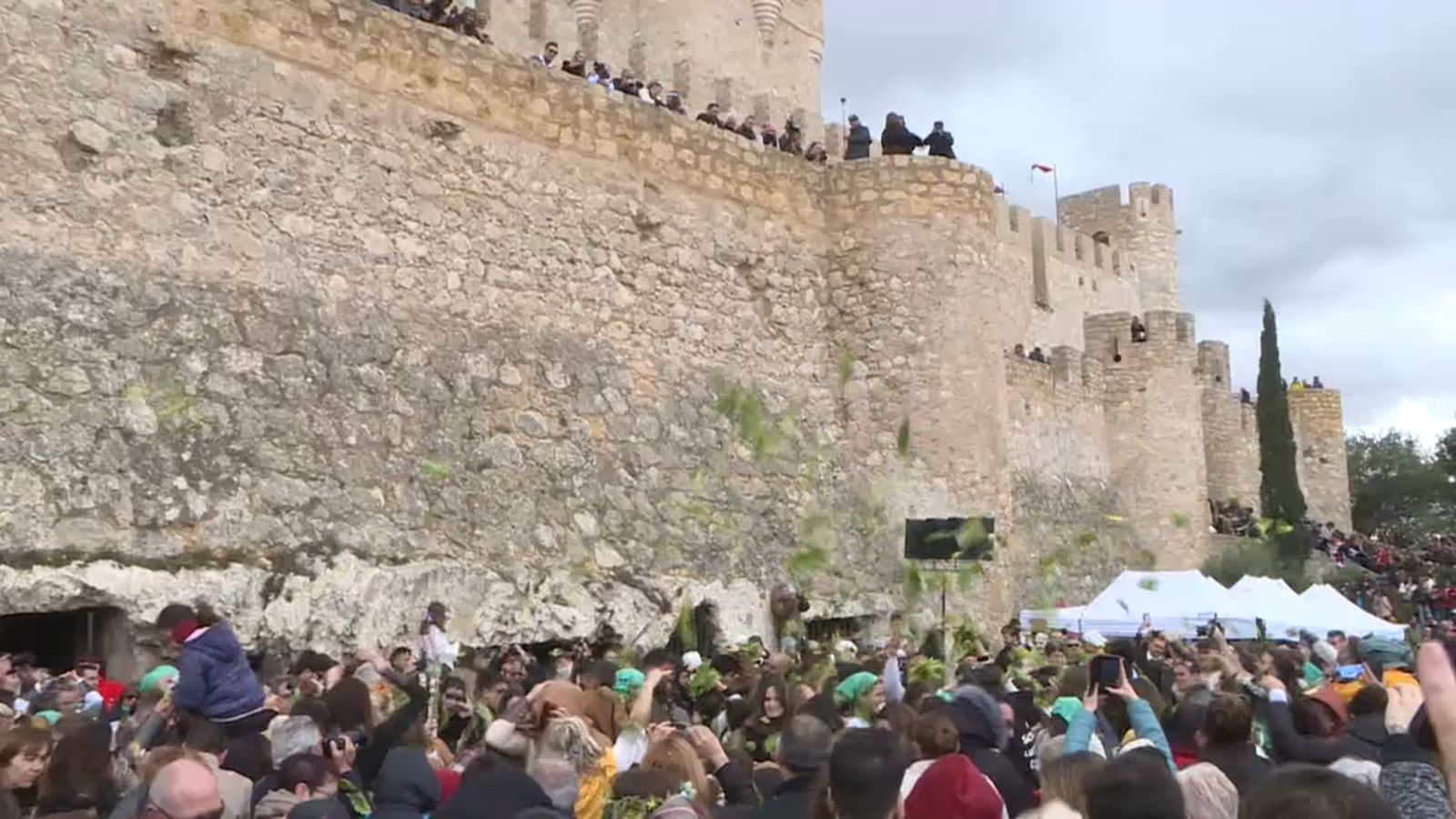 En la Lechuguina de Villena es llancen més de mil quilos d'encisam