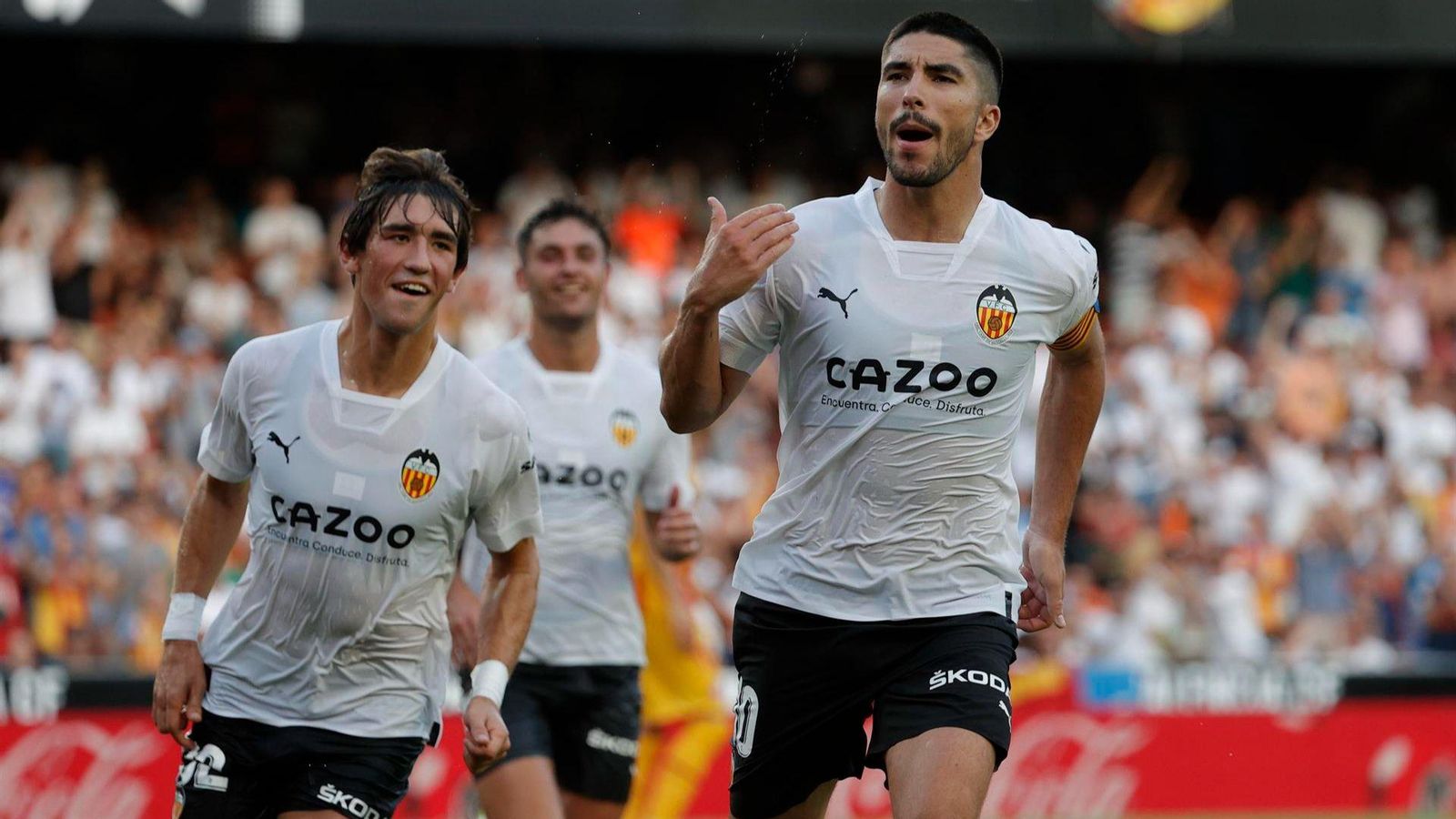 Soler celebra el gol