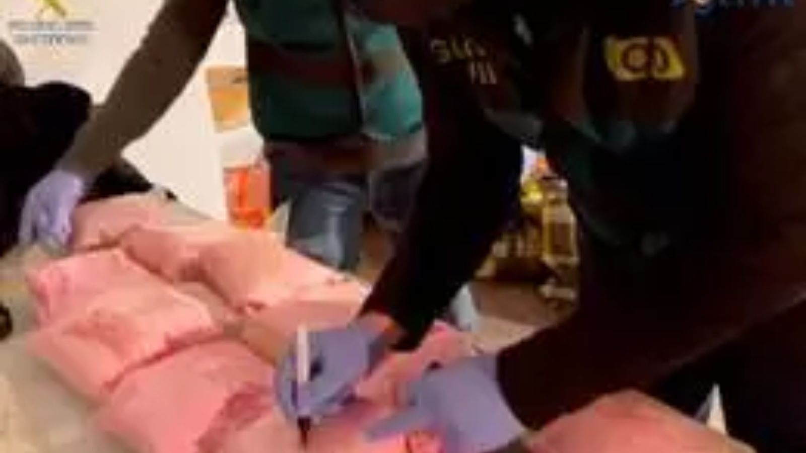 Imatge del moment de la detenció