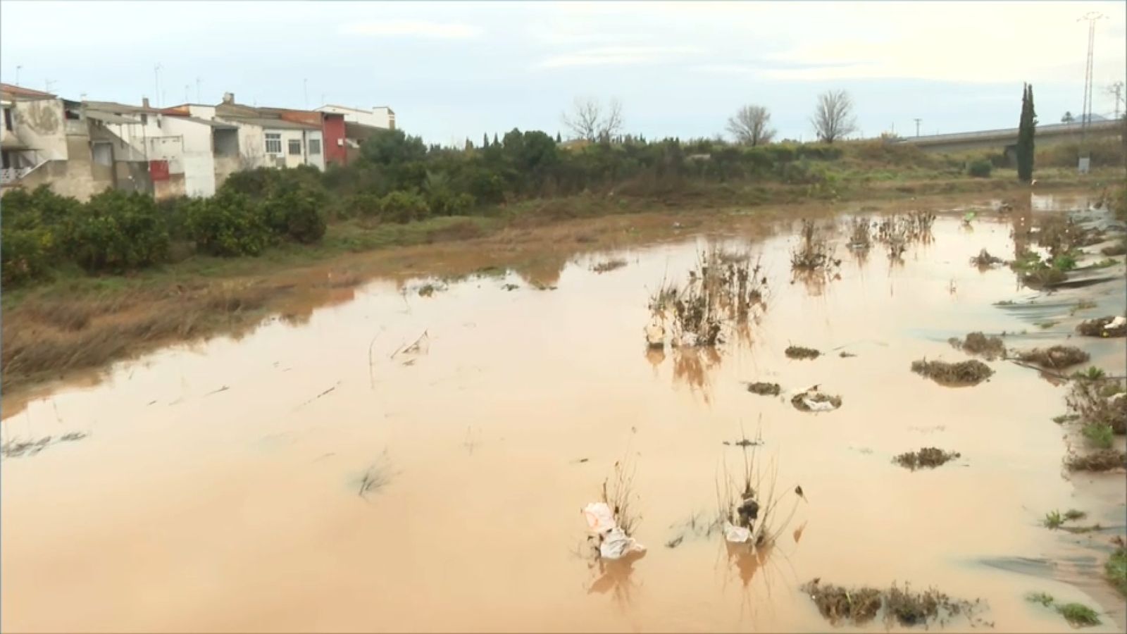 El barranc de Barxeta, al pas per la Pobla Llarga
