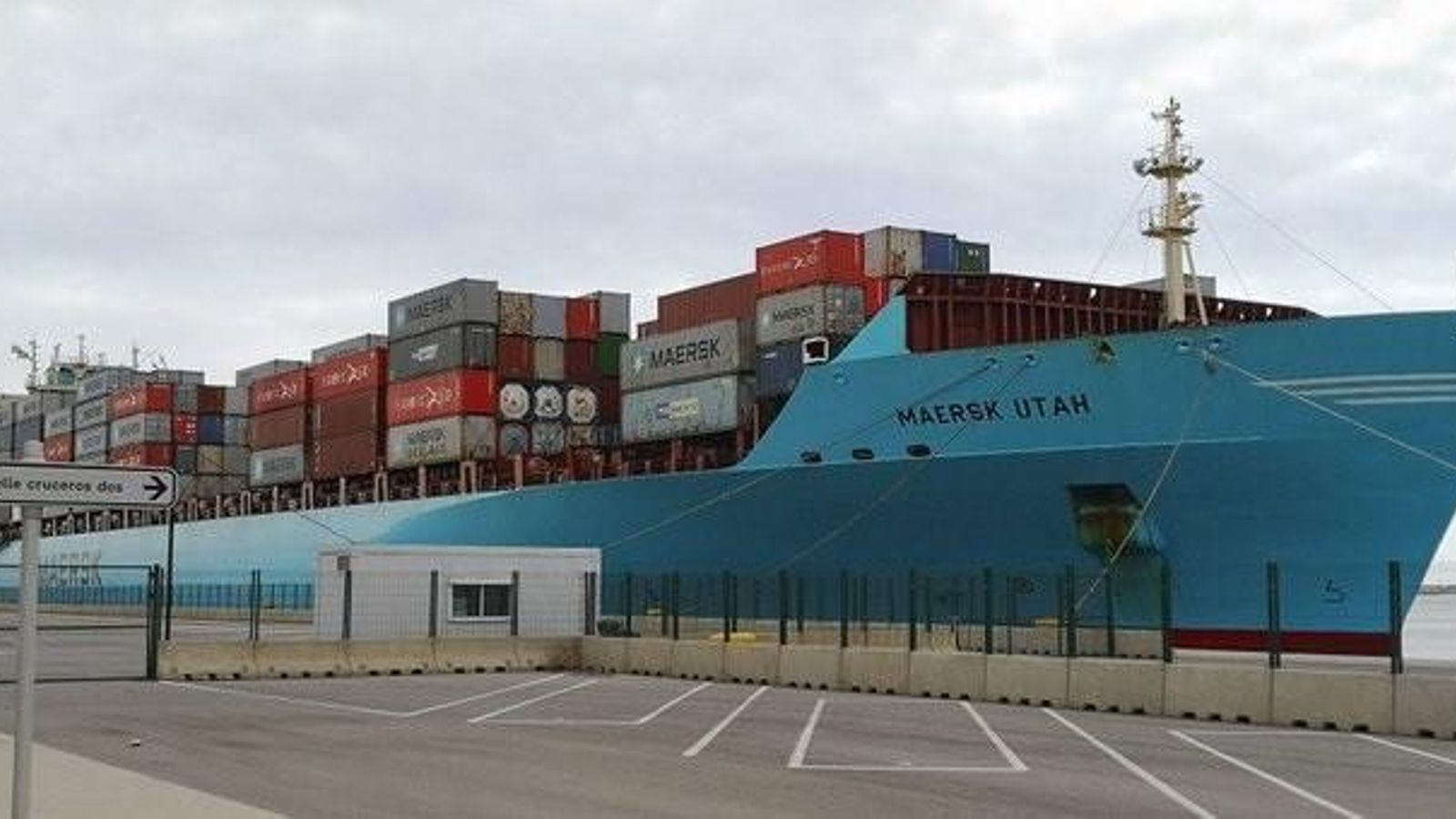 El 'Maersk Utah' confinat el Port de València