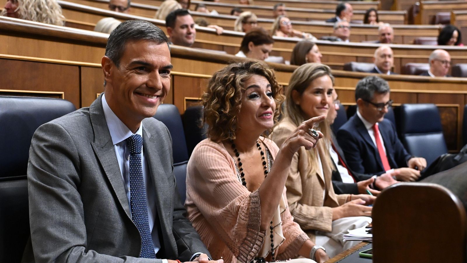 El president del govern espanyol, Pedro Sánchez, en la sessió de control al Congrés