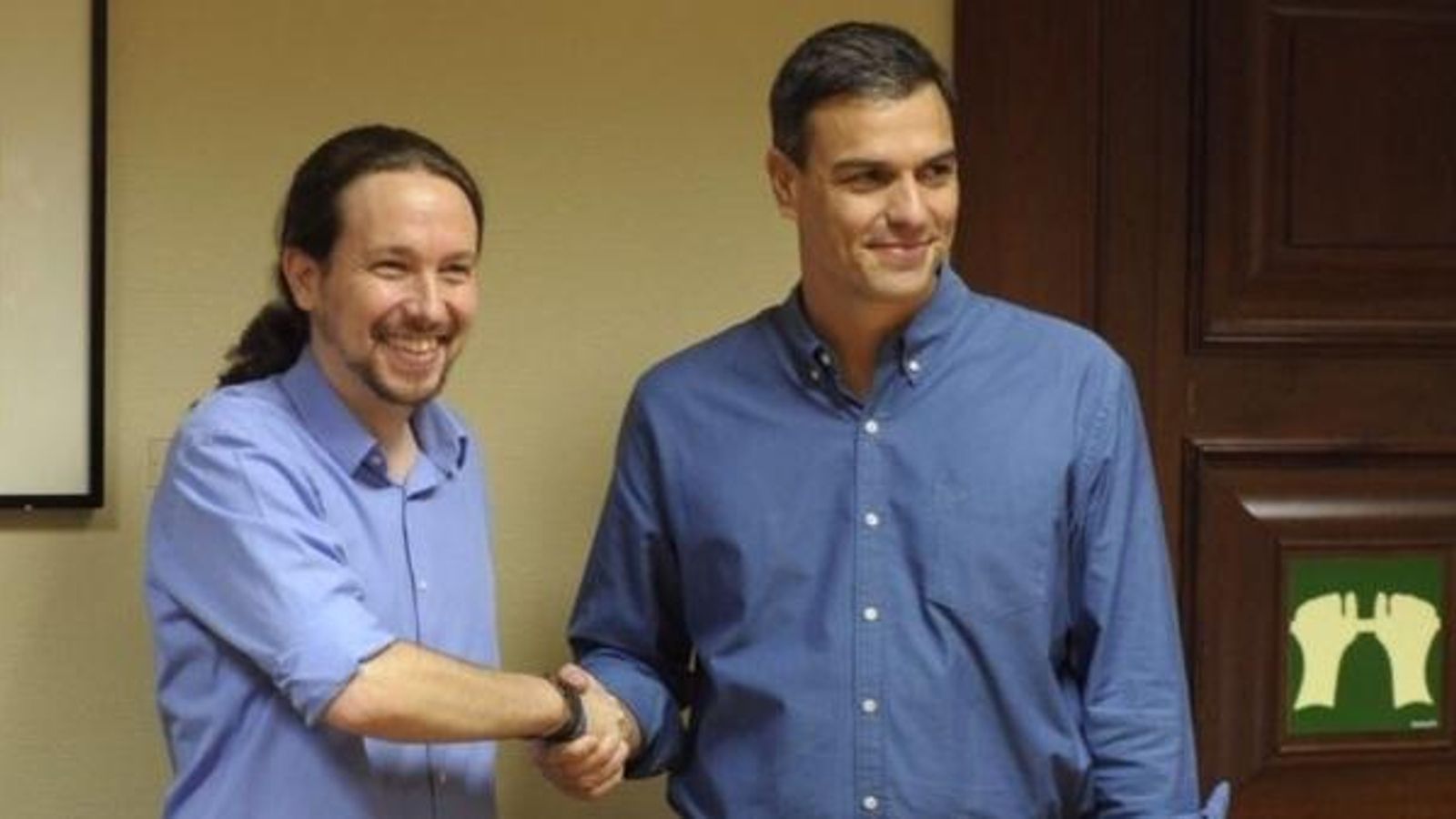 Pablo Iglesias i Pedro Sánchez, en una imatge d'arxiu