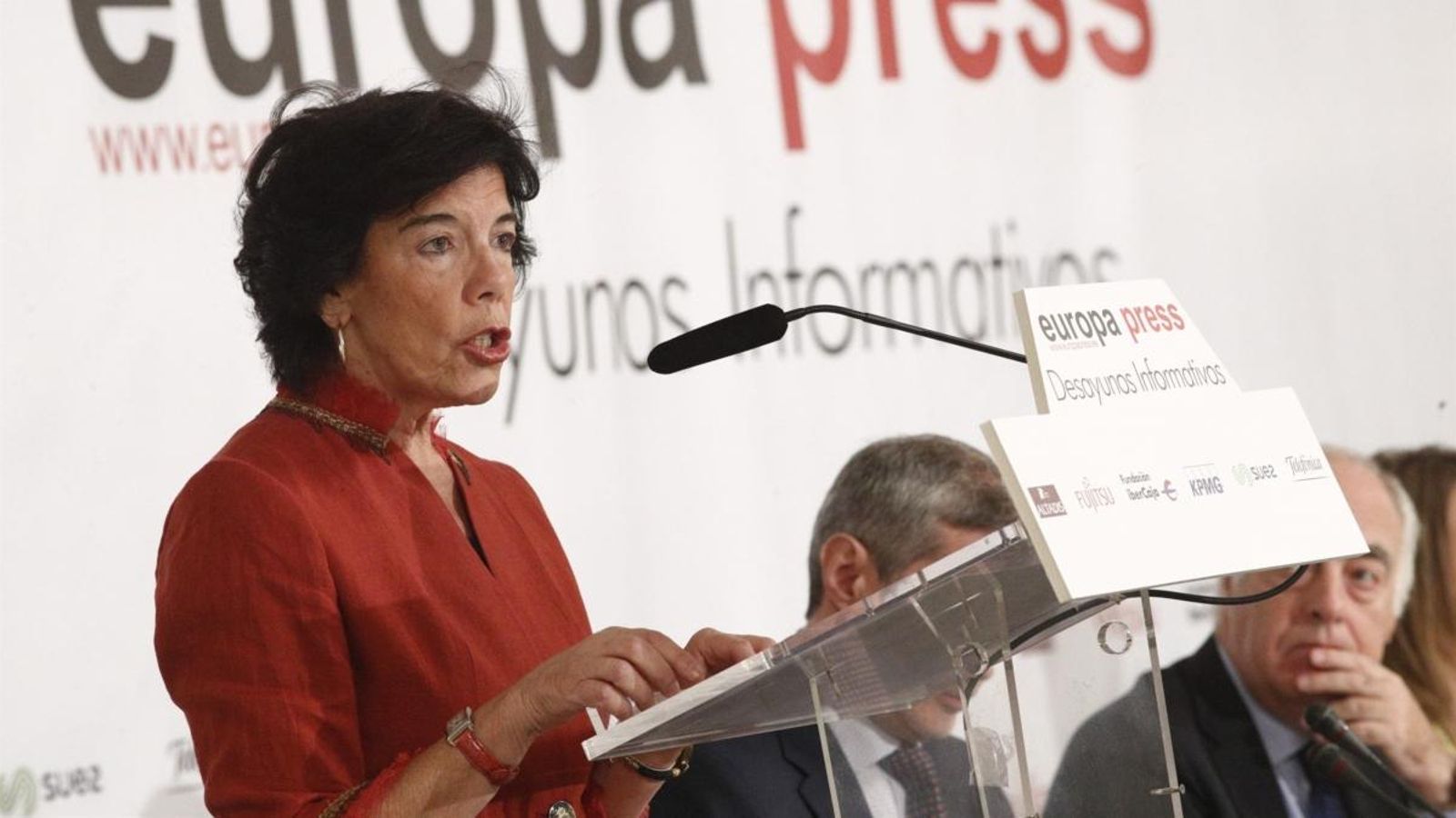 La ministra Celaá, aquest dimarts a Madrid