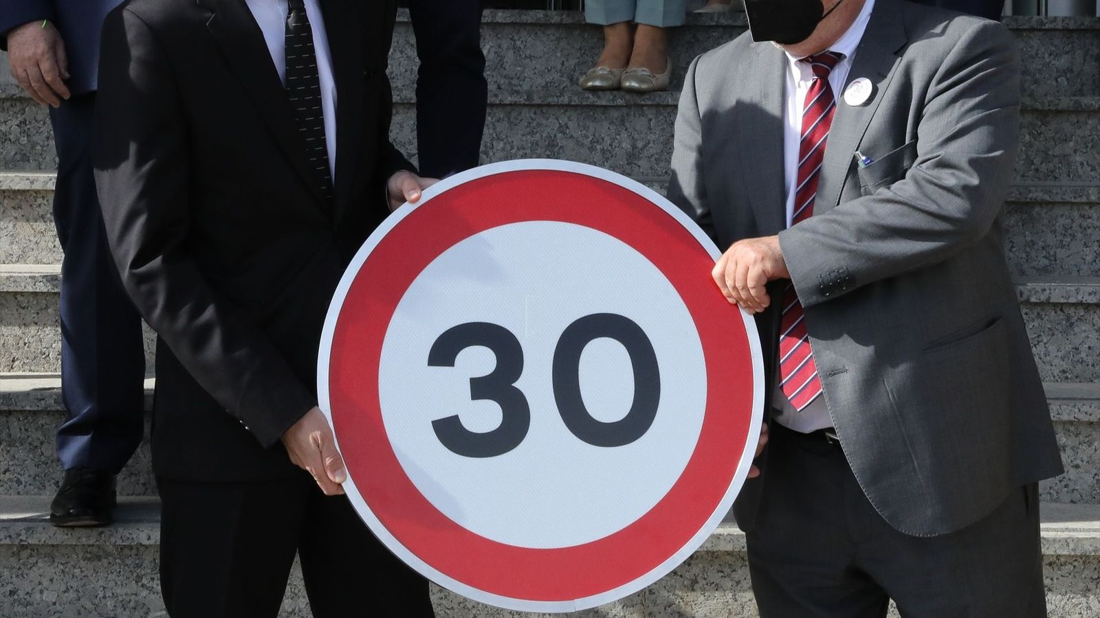 Imatge d'arxiu de la presentació del límit de 30 km/h el 17 de maig de 2021, a la seu de la DGT de Madrid