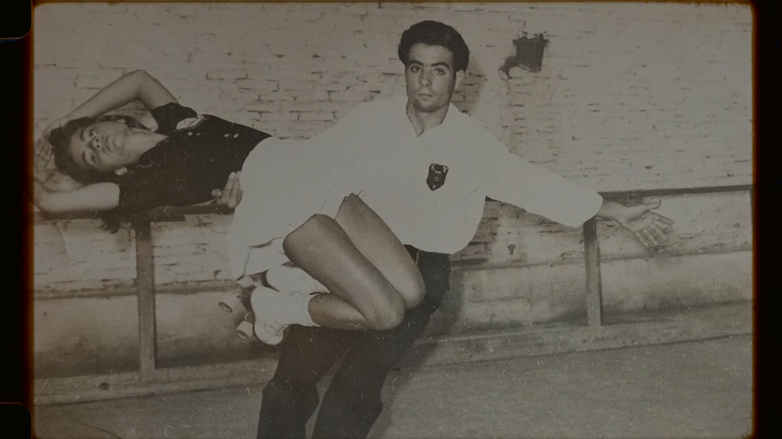 Jose amb la seua dona, també patinadora com ell