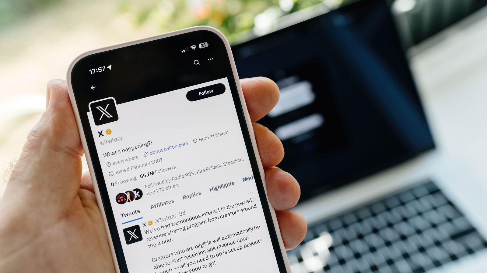 Imatge d'arxiu de Twitter