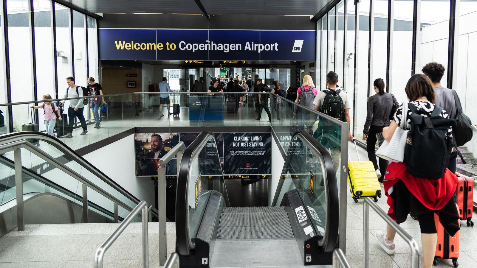 Passatgers a l'aeroport de Copenhague en una imatge d'arxiu