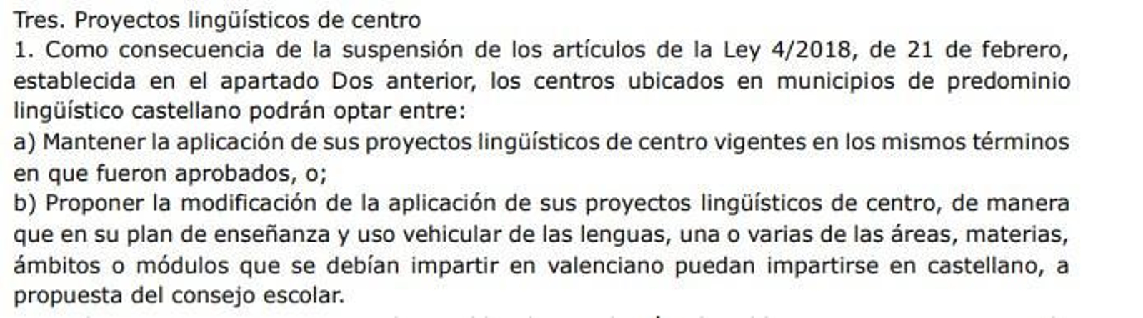 Modificació de la llei de Plurilingüisme a través de la llei d'Acompanyament