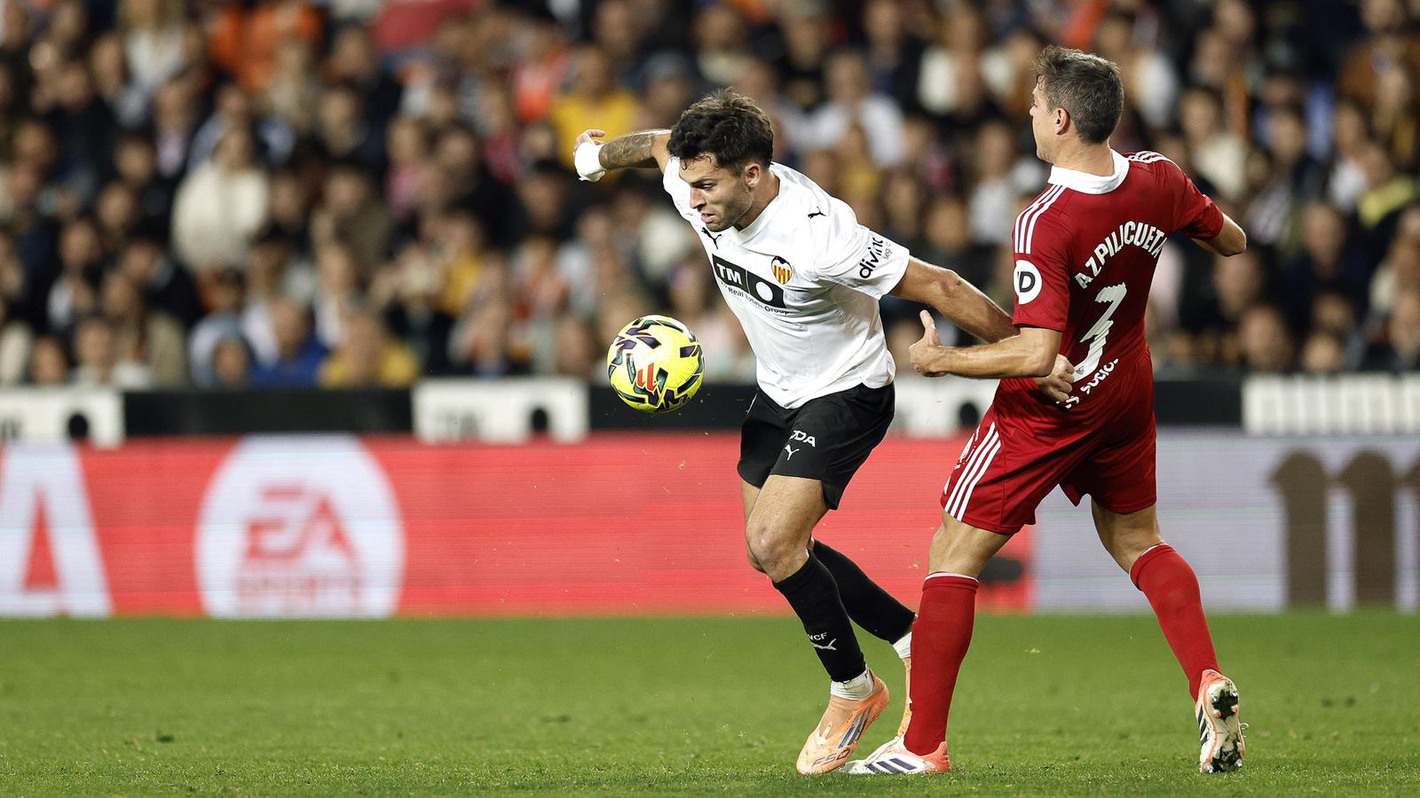 Hugo Duro ha sigut l'autor del gol de l'empat contra el Sevilla