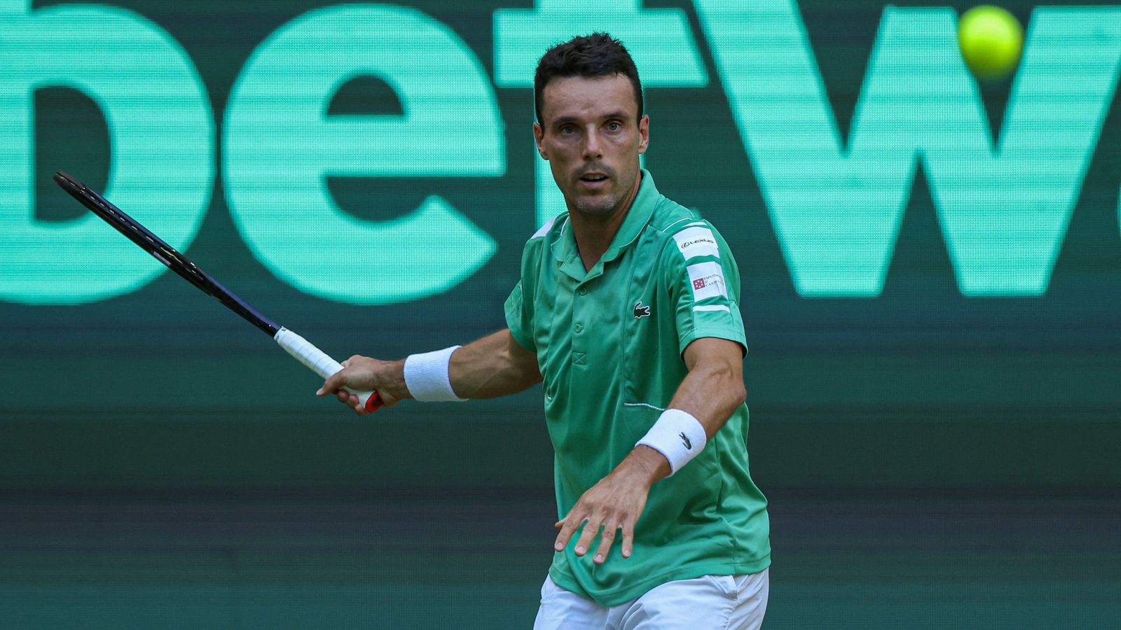 Bautista, en un moment del partit