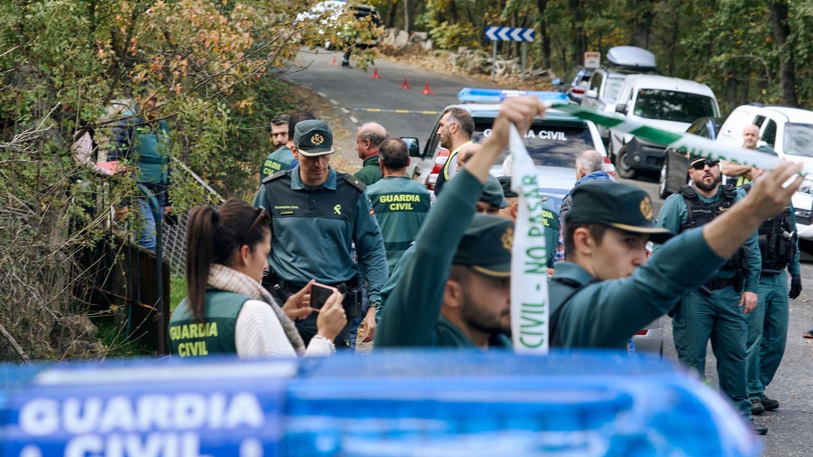 Dispositiu policial en la finca de Navalacruz (Àvila)
