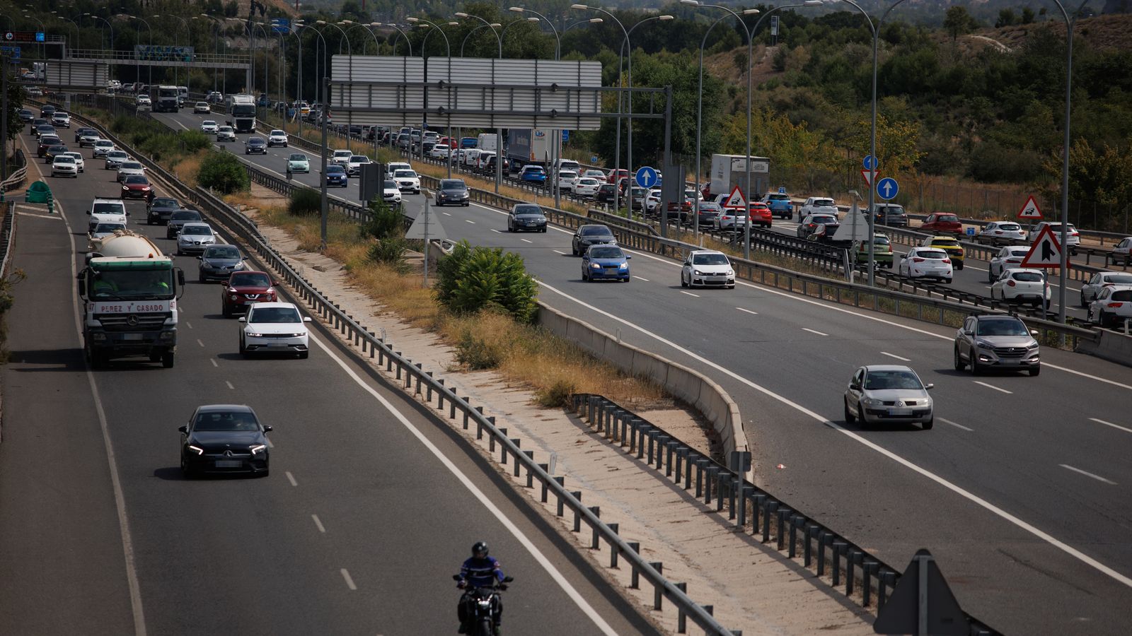Una imatge d'arxiu de l'Autovia A-3 a Madrid