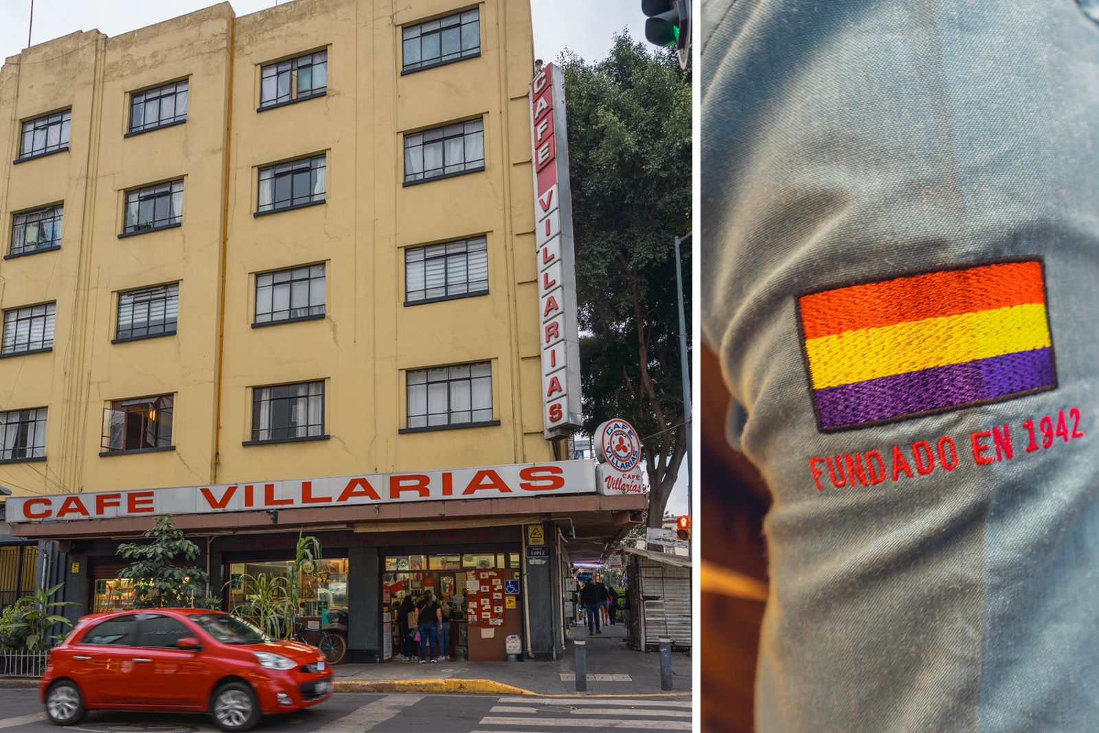 El Café Villarías està molt prop del Palacio de Bellas Artes de Mèxic