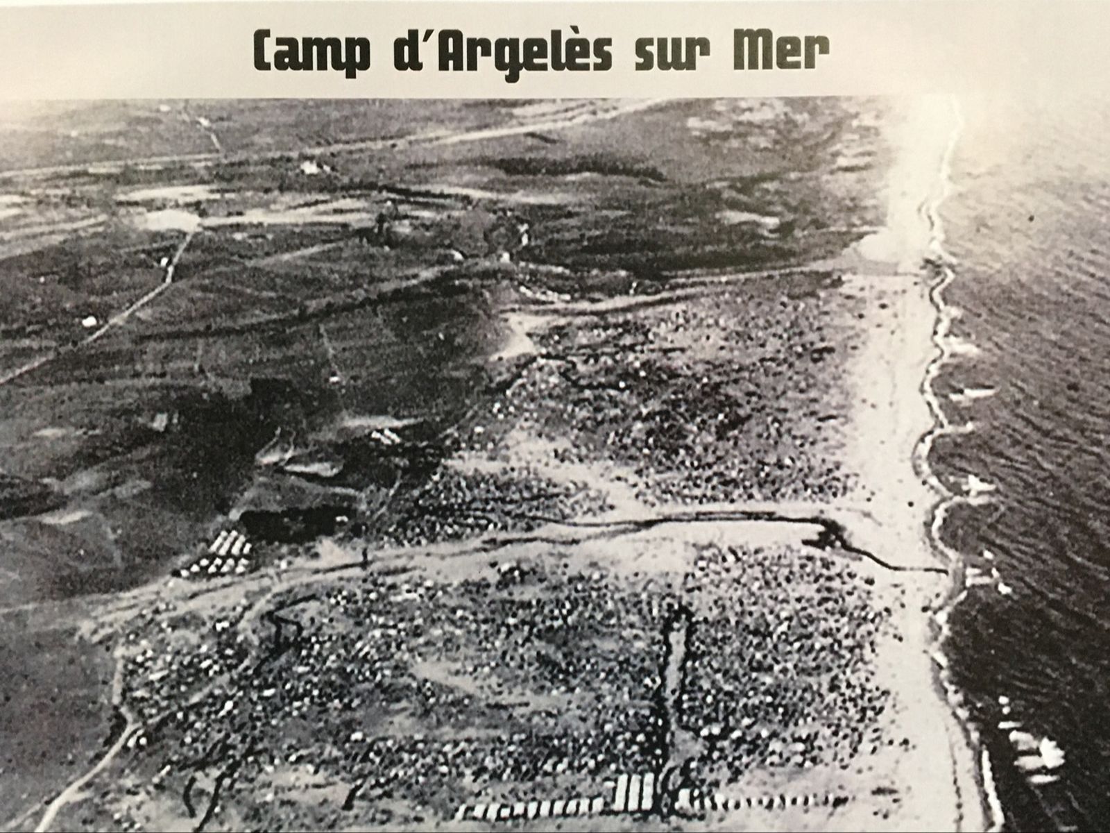 Platja d’Argelès-sur-Mer en febrer del 39