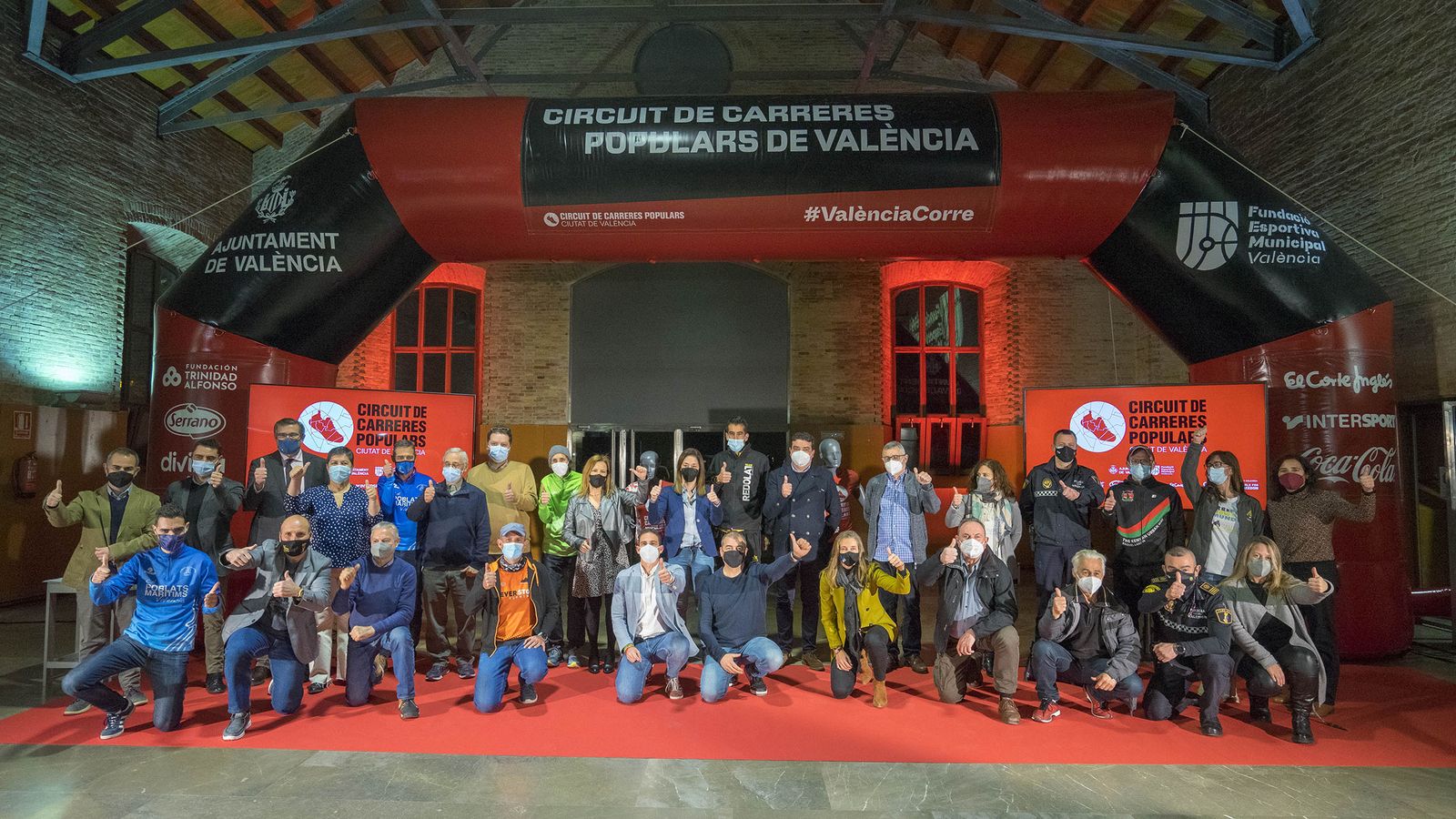 L'organització del Circuit de Carreres de València 2022, en un moment de la presentació