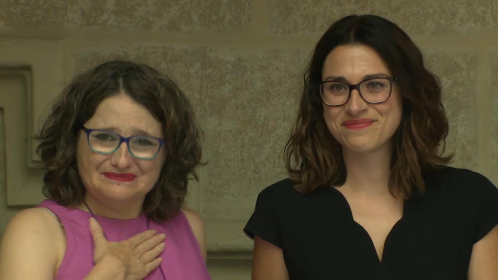 Mónica Oltra i Aitana Mas