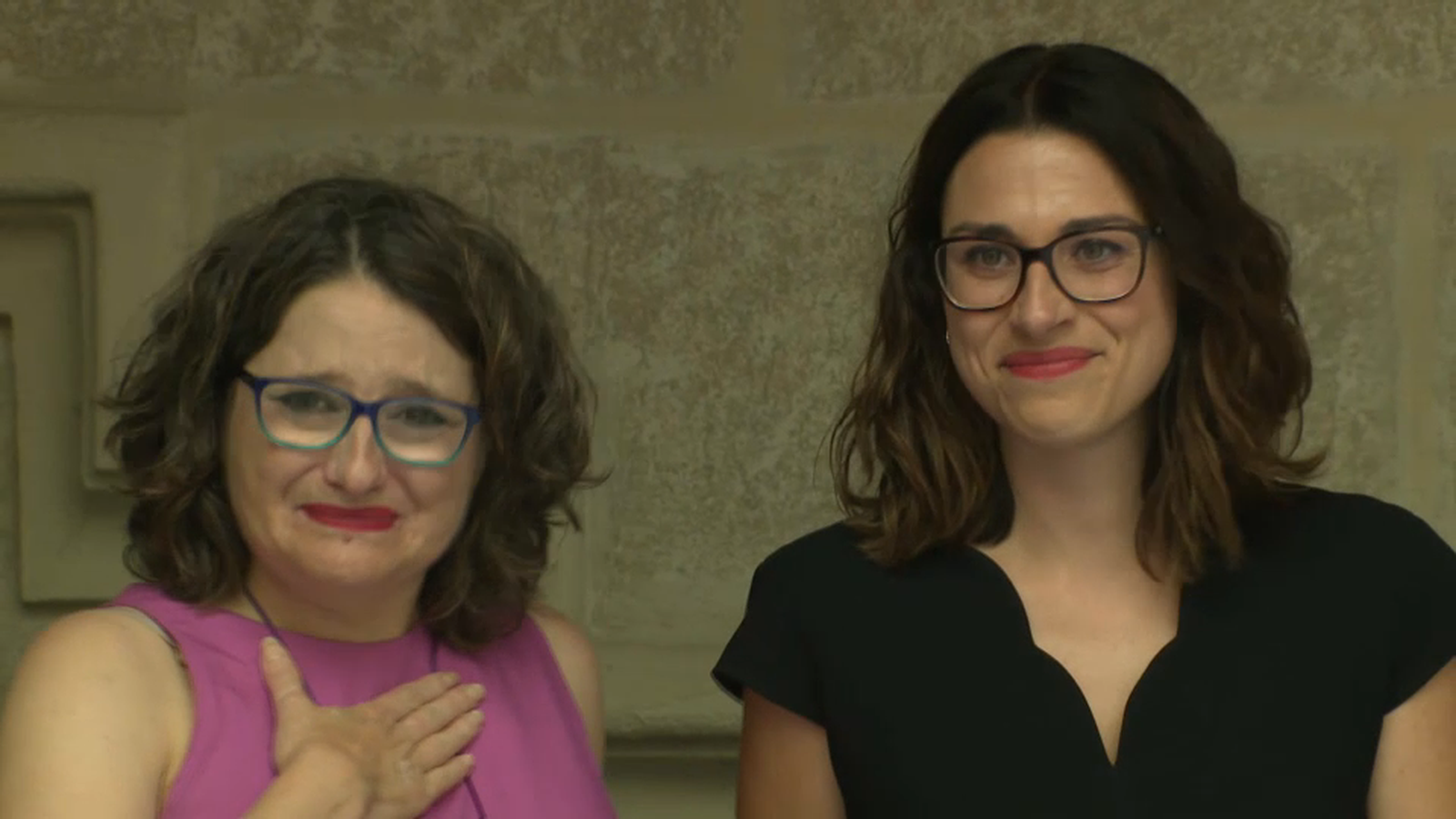 Mónica Oltra i Aitana Mas