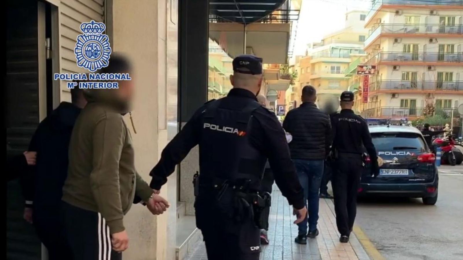 Detencions de la Policia Nacional a Benidorm