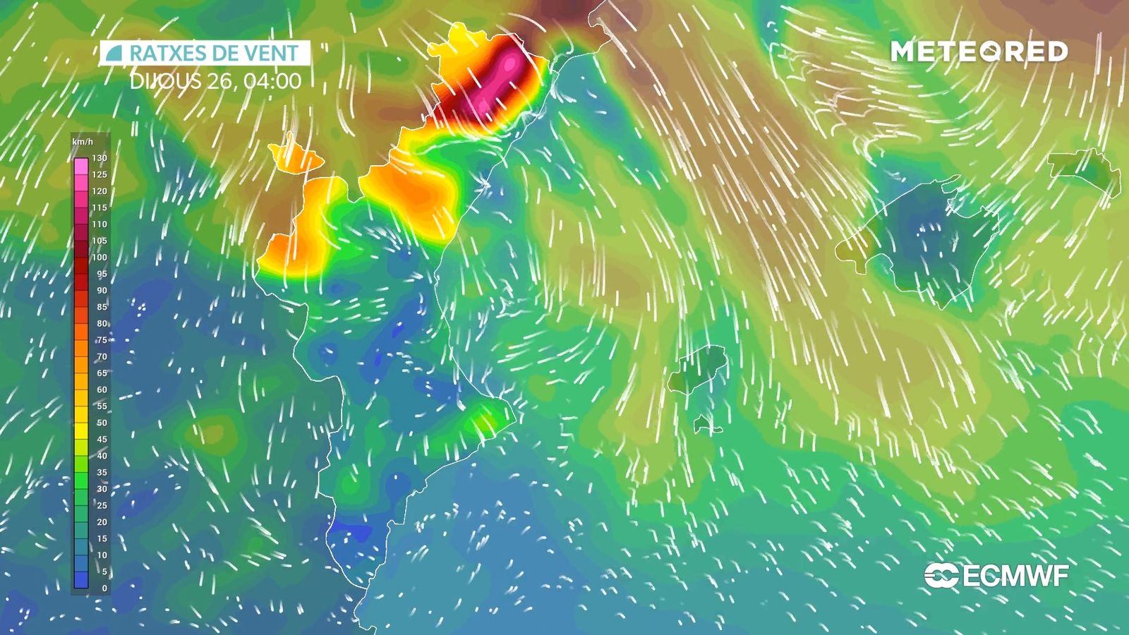 VENT FORT AL NORD DE CASTELLÓ