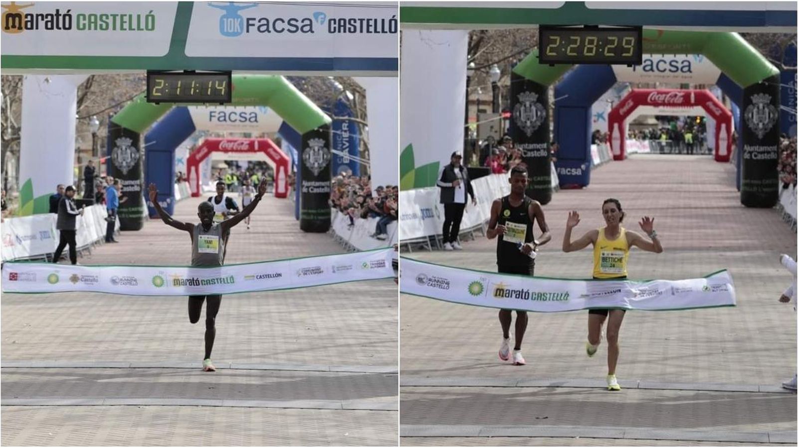 Yami i Bettiche guanyen la Marató de Castelló