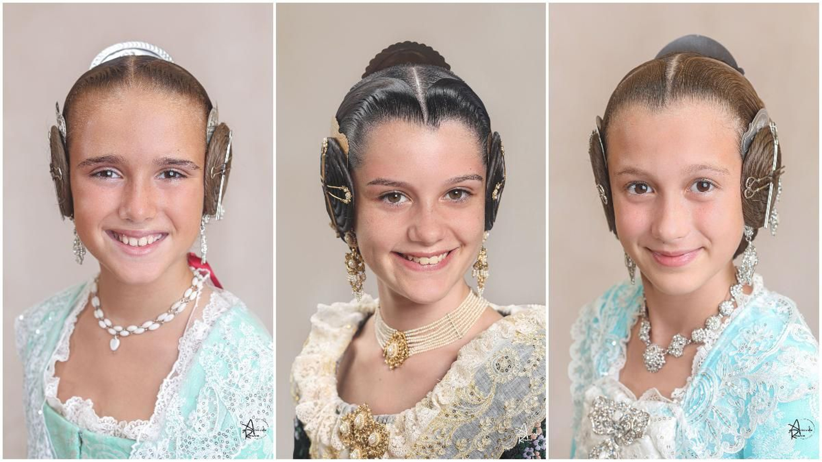 D'esquerra a dreta: María Elena Blanquer, Beatriz Simón i Olympia García