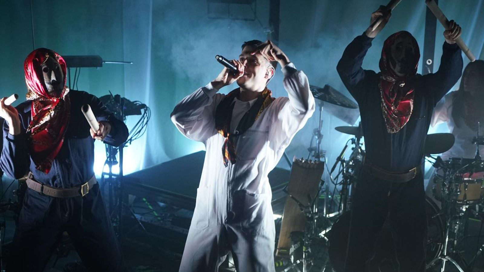 Zetak durant el concert a València