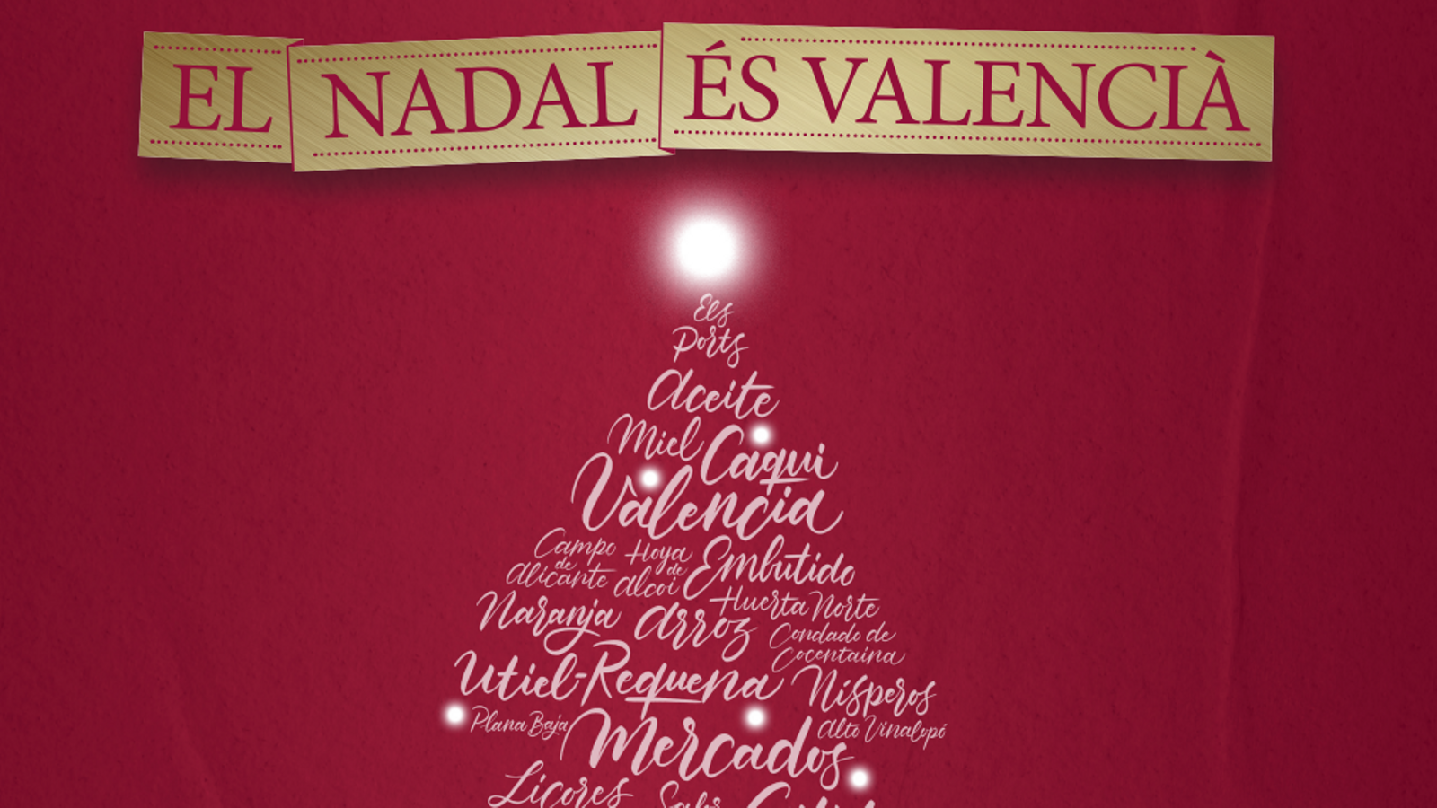 Cartell de la campanya El Nadal és valencià d'enguany amb toponímia castellanitzada Cartell de la campanya El Nadal és valencià d'enguany amb toponímia castellanitzada