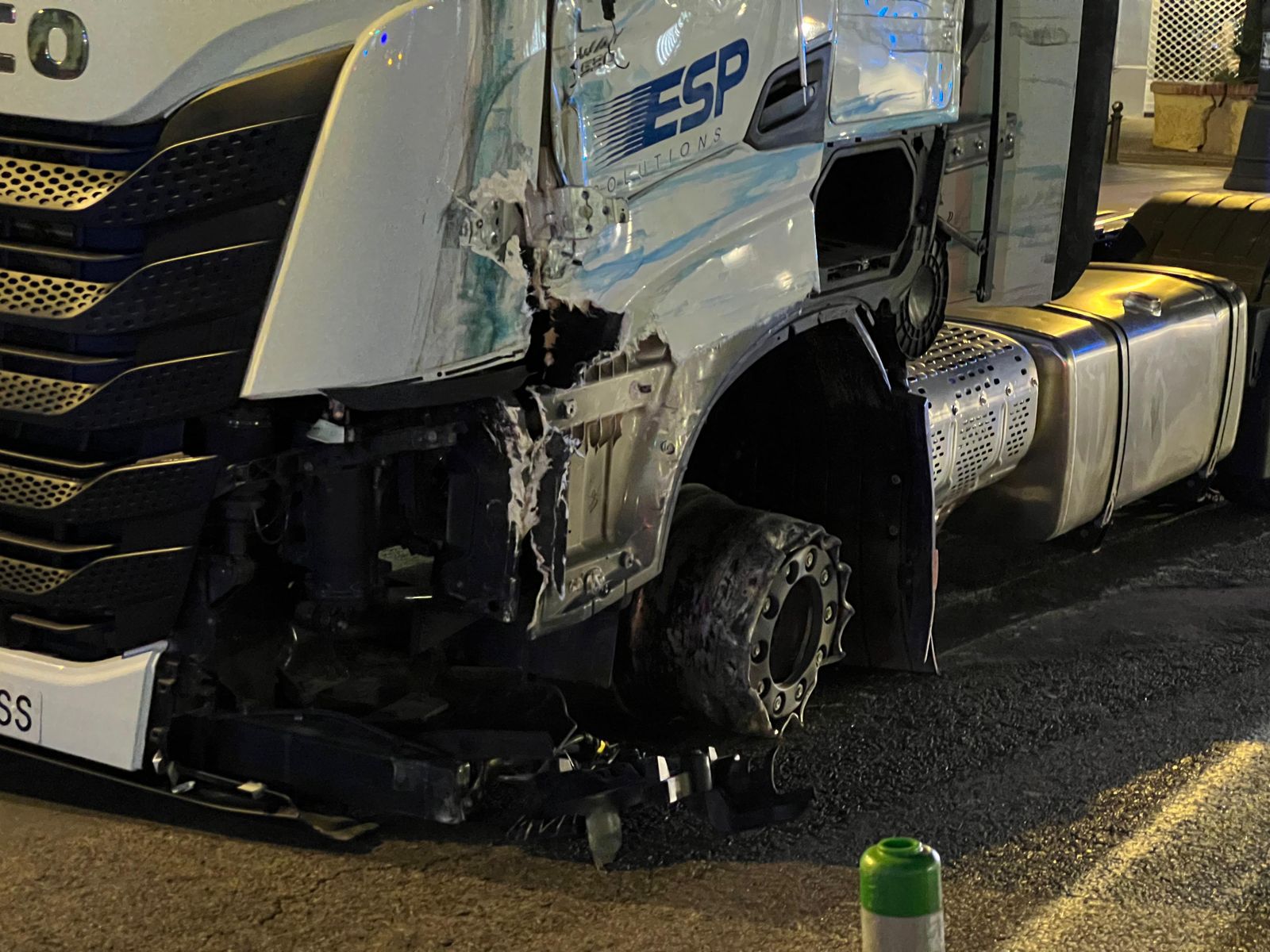 Detall de l'estat del vehicle després de ser interceptat