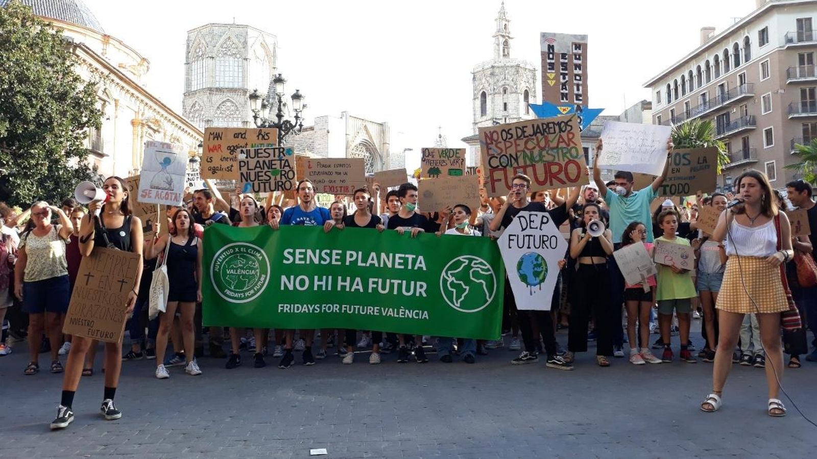 Manifestació de Fridays for future a València, en una imatge d’arxiu
