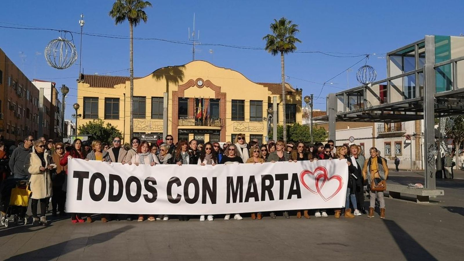Concentració al Port de Sagunt en suport de la família de Marta Calvo