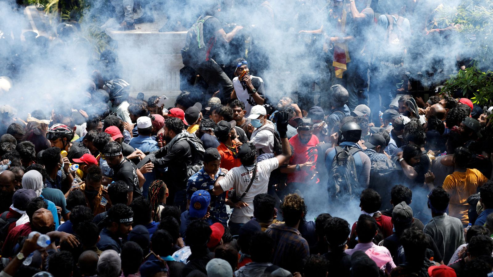 Protestes massives a Colombo, capital de Sri Lanka, aquest dimecres