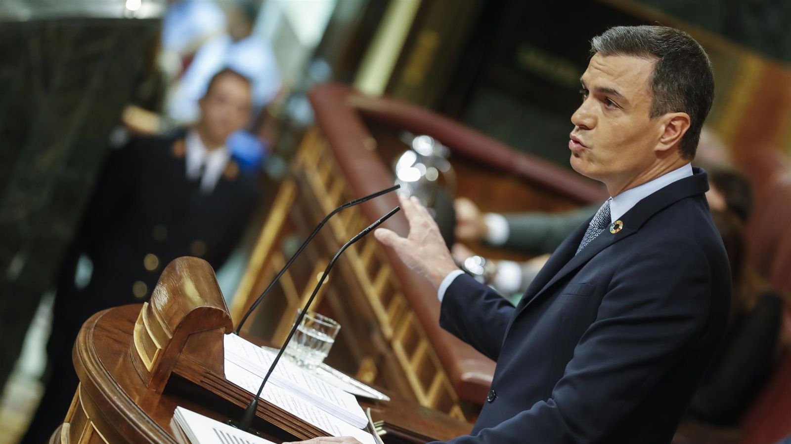 Sánchez, aquest dimarts durant el debat sobre l'estat de la nació al Congrés