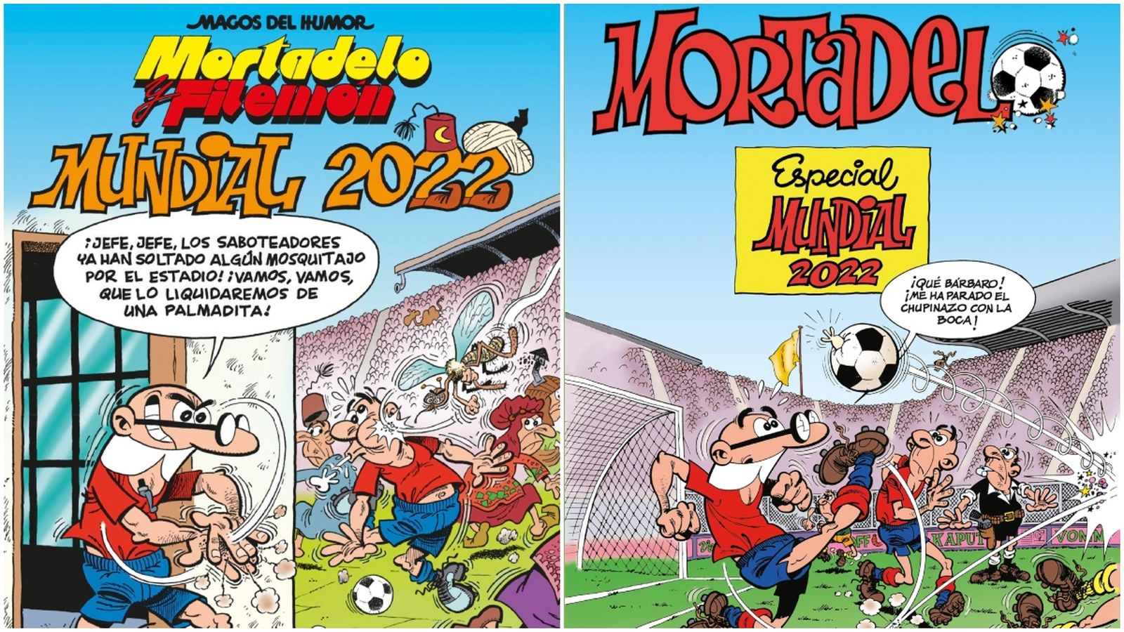 'Mortadel·lo i Filemó. Mundial 2022' i 'Especial Mundial 2022' són els dos llibres