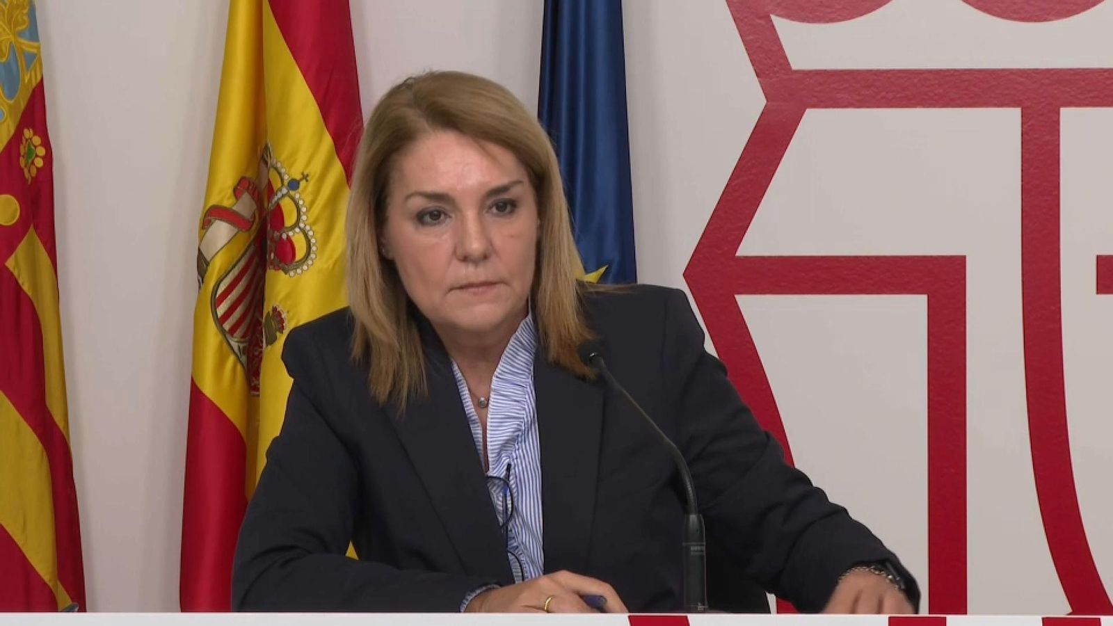 La nova portaveu del Consell, Susana Camarero, en roda de premsa La nova portaveu del Consell, Susana Camarero, en roda de premsa