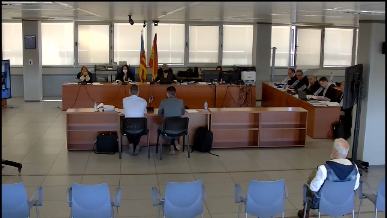 Els agents de la Guàrdia Civil declaran al jutge sobre el cas Imelsa amb el principal sospitós, Marcos Benavent, assegut al banc dels acusats