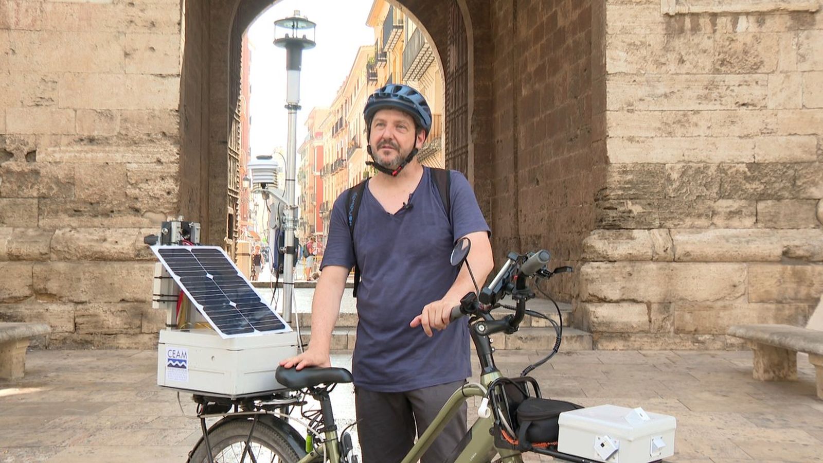 Un mapa de calor en bici